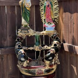 Virgen Maria And San Judas Water Fountain