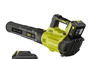SEYVUM 580CFM MAX Leaf Blower Cordless Tools Only 