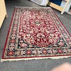 🎁BEAUTIFUL PERSIAN RUG 100% WOOL- 68” x 105”🎁