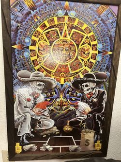 Mayan Calendar Wall Painting 