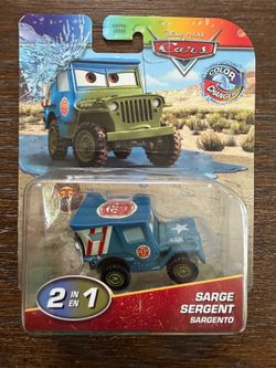 Disney Pixar Cars Color Changing- Sarge Sargent