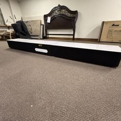 Modern TV Stand for Projector, Faux Marble Media Console with Drawers, Pre-assembly