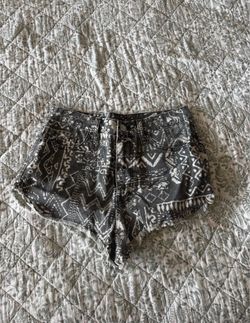 Black and White Aztec Print Denim Shorts BDG Brand