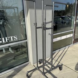 4 Way double H clothing racks