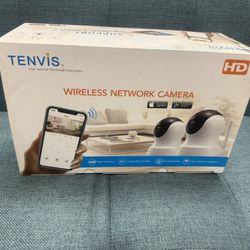 1080P Pet Camera Home Security Camera with Phone App 2-Pack Black & White, 2-Way Audio, Night Vision, Motion Detection 