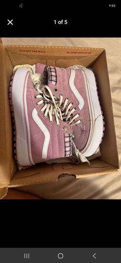 Vans SK8-Hi Pink Suede High-Top Sneakers