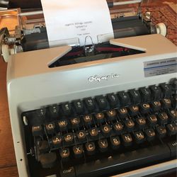 Olympia Vintage Cursive Typewriter 