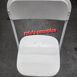 Folding Chairs Party Event Foldable Very Sturdy Heavy-duty White New