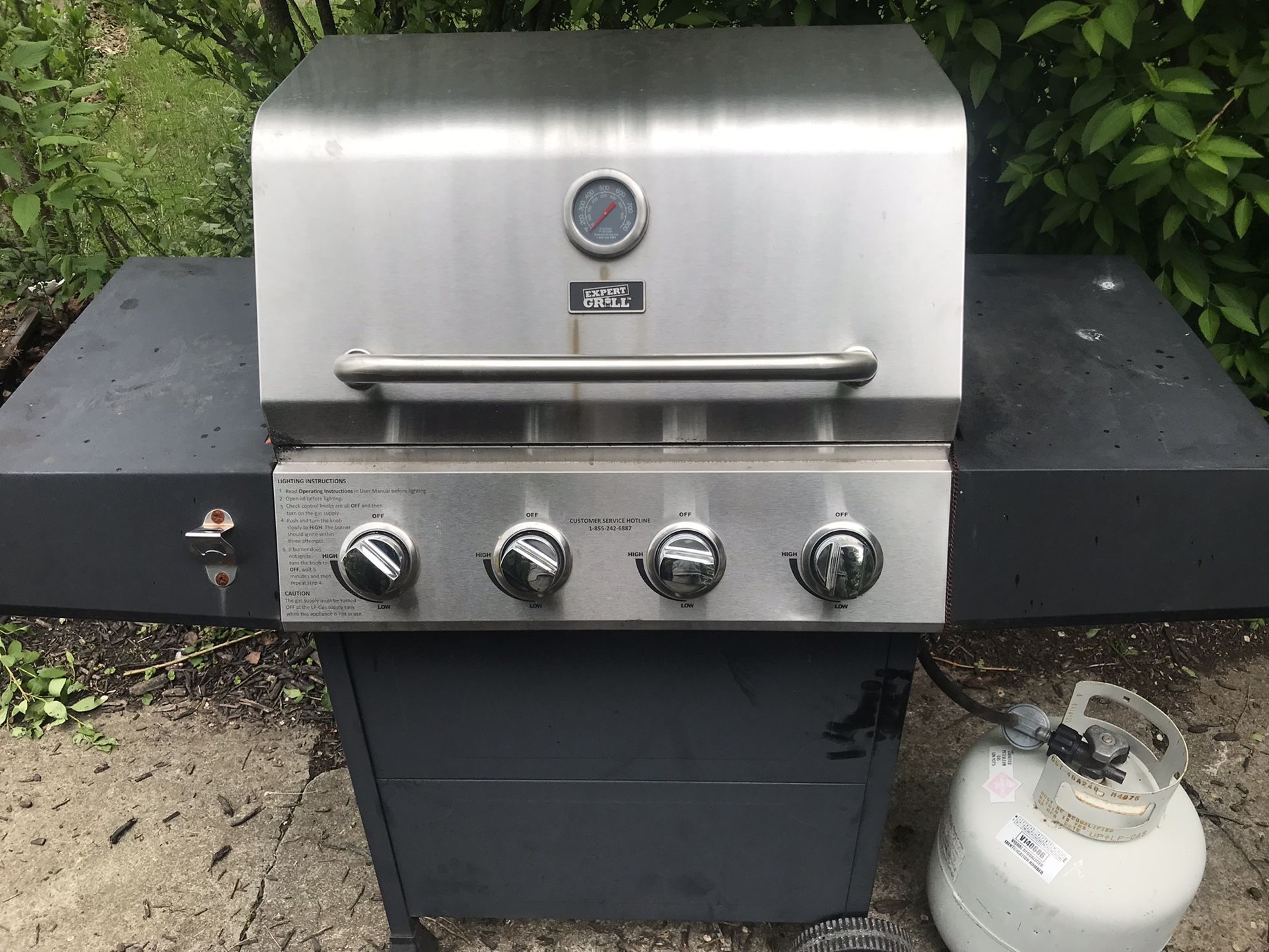 Propane. Grill No Tank Working