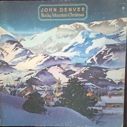 JOHN DENVER "Rocky Mountain Christmas" 1975 RCA Repress APL1-1201 ~VG+/VG+