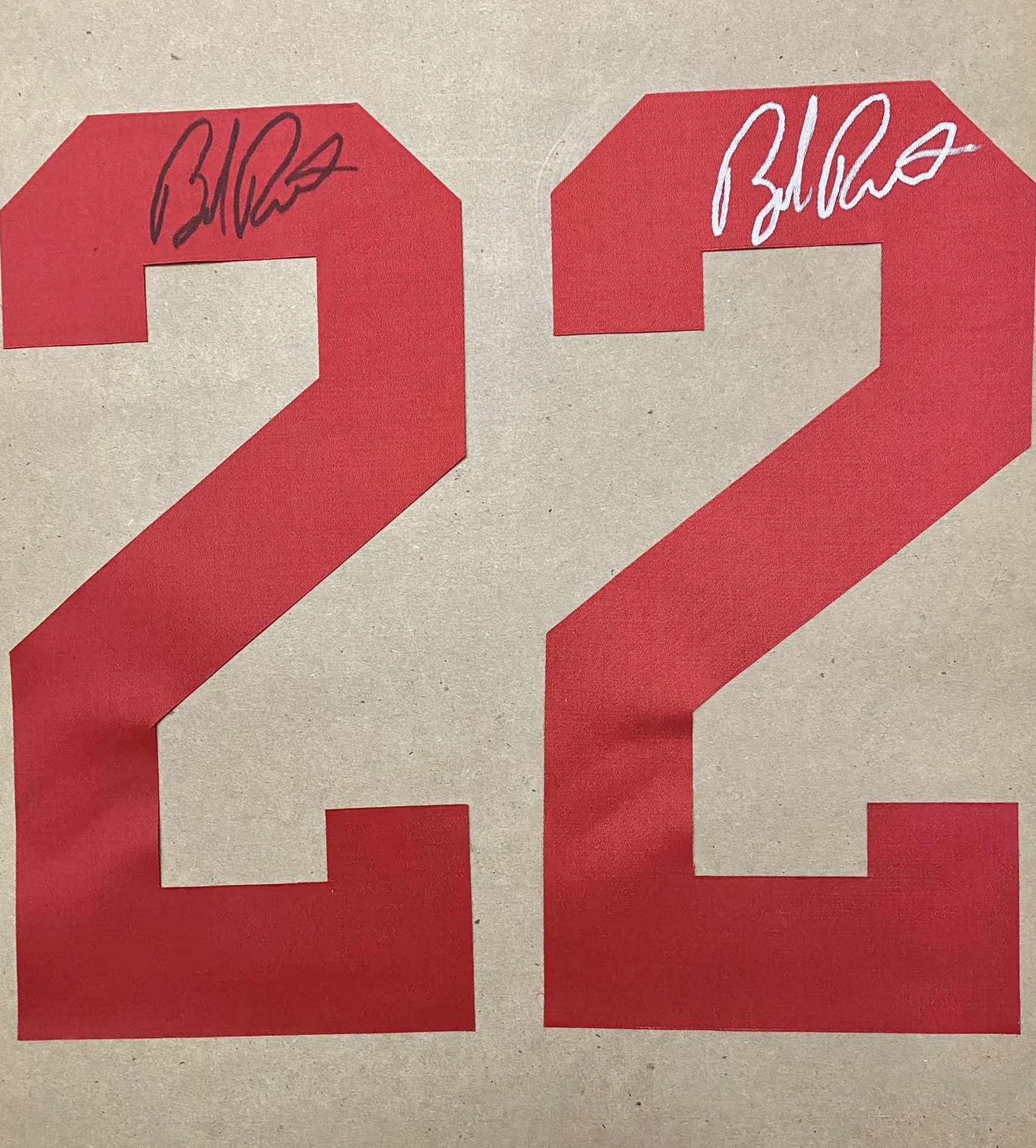 Bob Probert Autographed Red Wings Jersey Number.