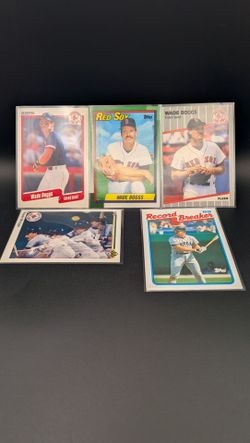 Wade Boggs Baseball Card Lot of 5