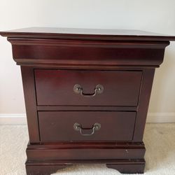 Rosewood Mahogany Nightstand Bedstand