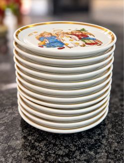 Berta Hummel Museum Miniature Plate Collection Set of 12 Schmid W Germany 4”