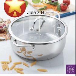 Princess House Olla De 7 Qts De Acero Inoxidable Nueva En Su Caja 