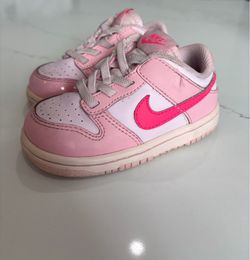 Toddler Nike Dunk - Soft Pink  Size 7C #Nike #Dunk #Pink