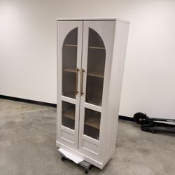 Mopio Blake Tall Cabinet with Acrylic Doors and Shelves