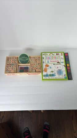 Letter Stamps And Fingerprint Activity Book
