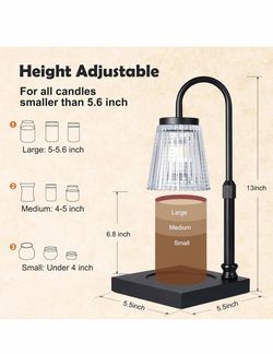 Electric Candle Warmer Lamp with Timer and Dimmer