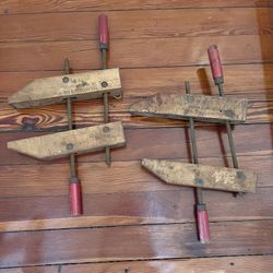 Pair Antique Clamps