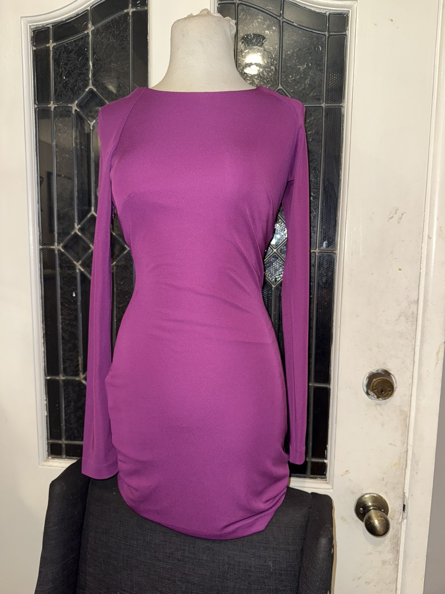 Pink Long Sleeve Dress