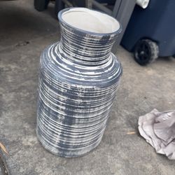 Distressed Ceramic Vase – Farmhouse / Coastal Style