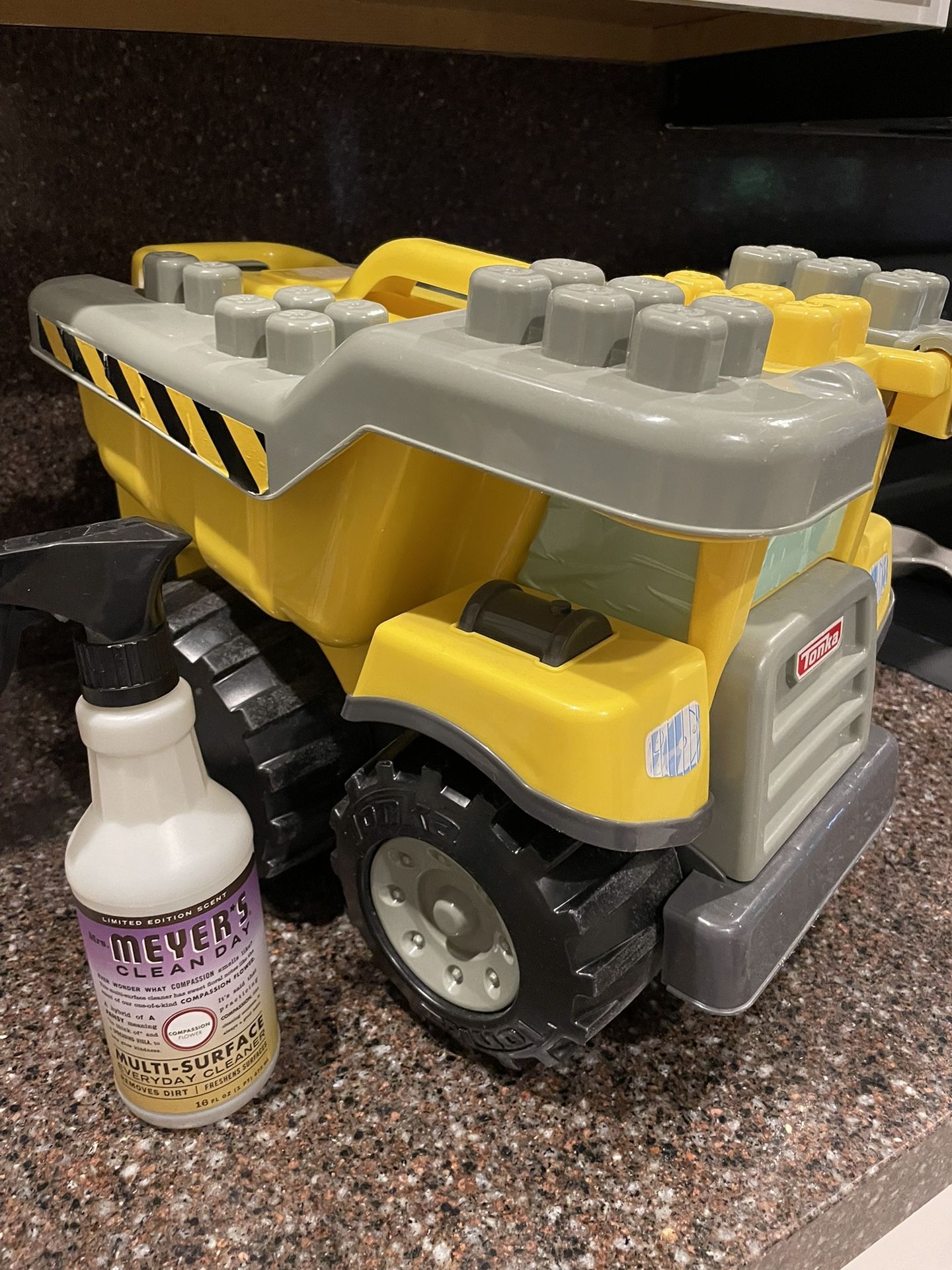 Plastic Tonka Truck, Lego Storage