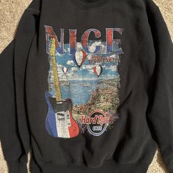 PACSUN Hard Rock Cafe Nice France Crew Neck Large Sweatshirt