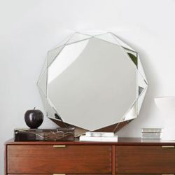 West Elm Faceted Mirror 