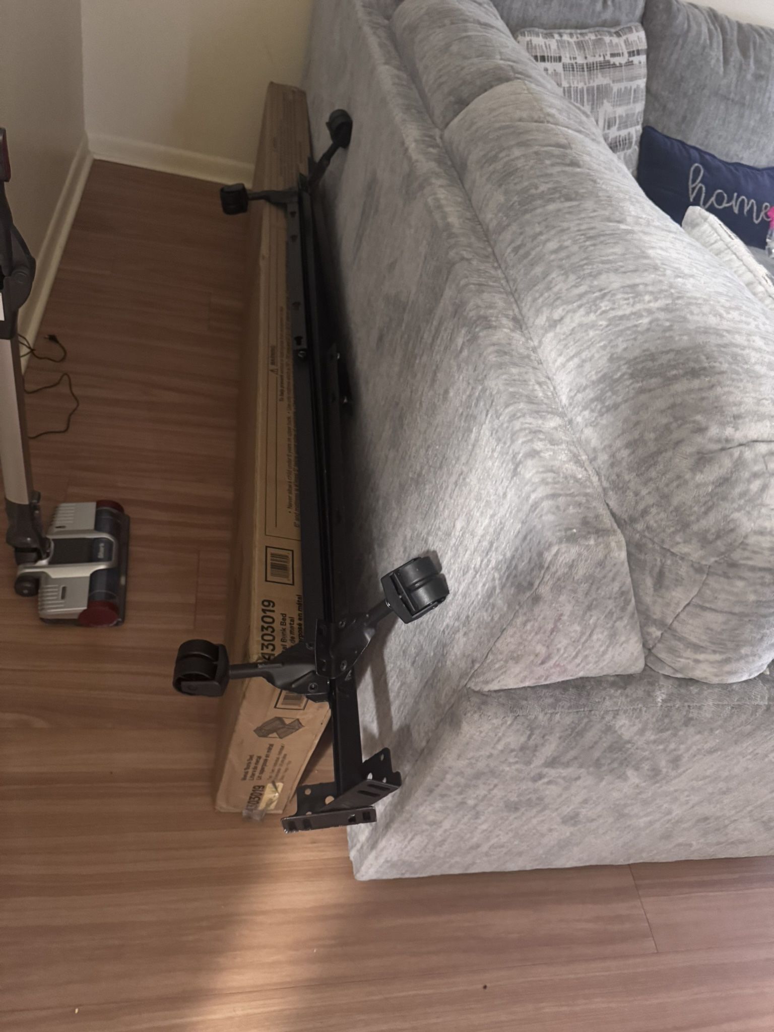 Full Size Metal Rolling Bed Frame