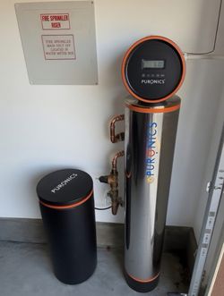 Puronics Whole House Water Softener Single Tank with Alkaline RO System New
