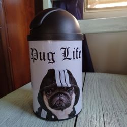 #Mini #Trash #Can #Pug #Dog Theme