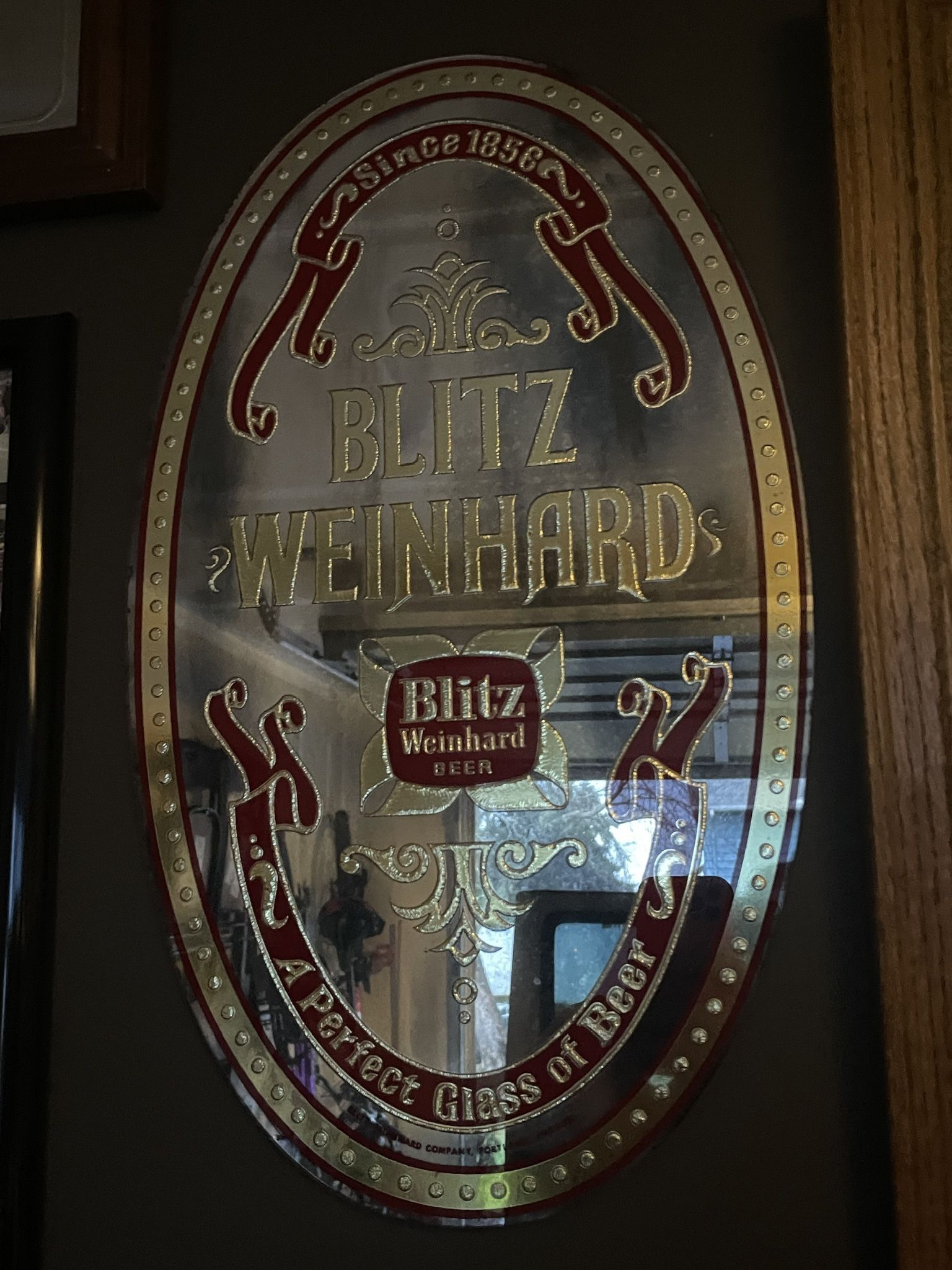 Various Antique Vintage Bar Mirrors