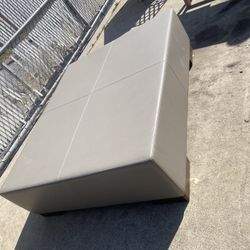Christian Liaigre Leather Coffee Table 