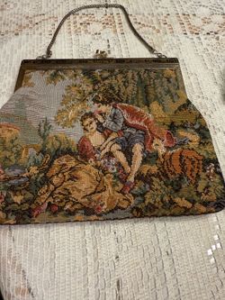 Vintage tapestry purse from the 1940's