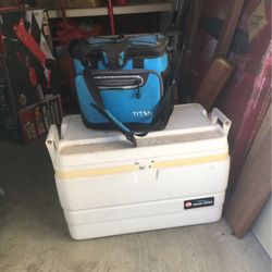 Hand Bag Cooler And Igloo Cooler Combo
