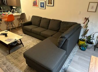 Gray Sectional Couch Sofa With Chaise