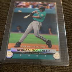 2000 Stadium Club Draft Pick Adrian Gonzalez Rookie Card