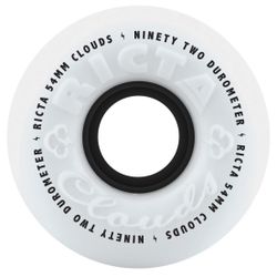 Ricta Clouds 54mm 92a White Black Core Skate Wheels ☁️☁️