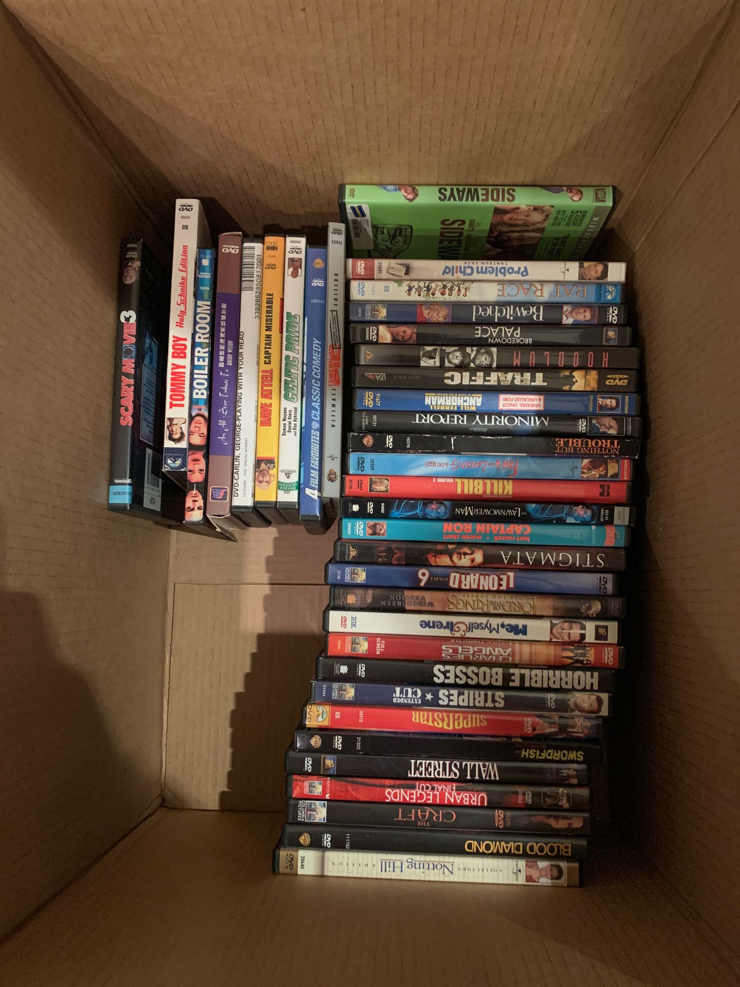 37 DVD movies. $25 for the lot.