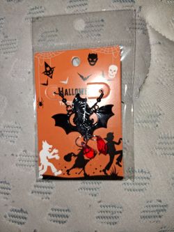 Halloween Bat pierced earrings