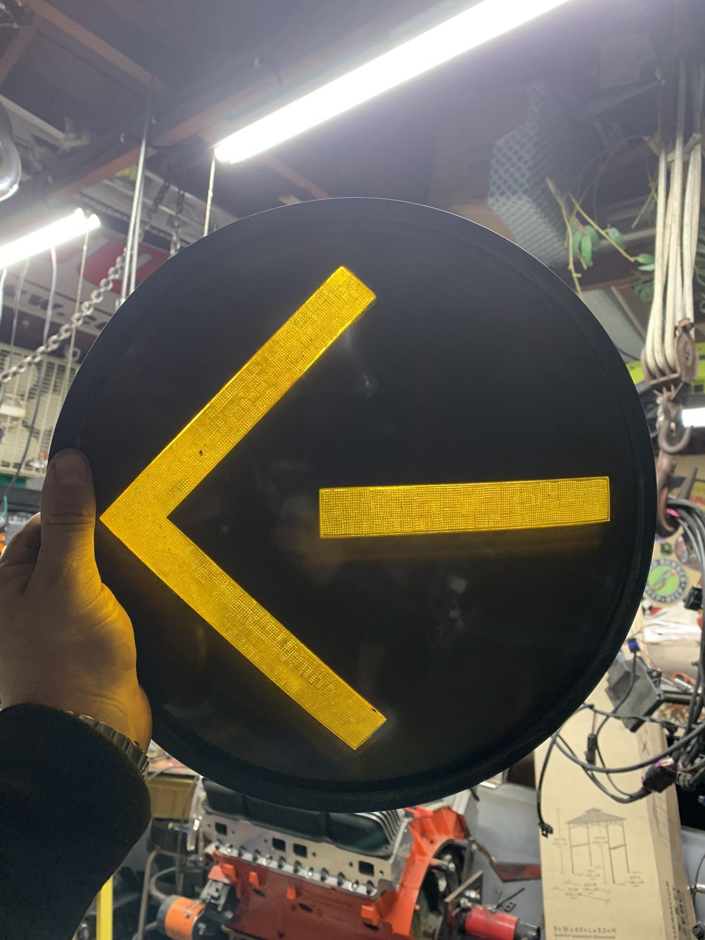 Old Glass Street Light Lens