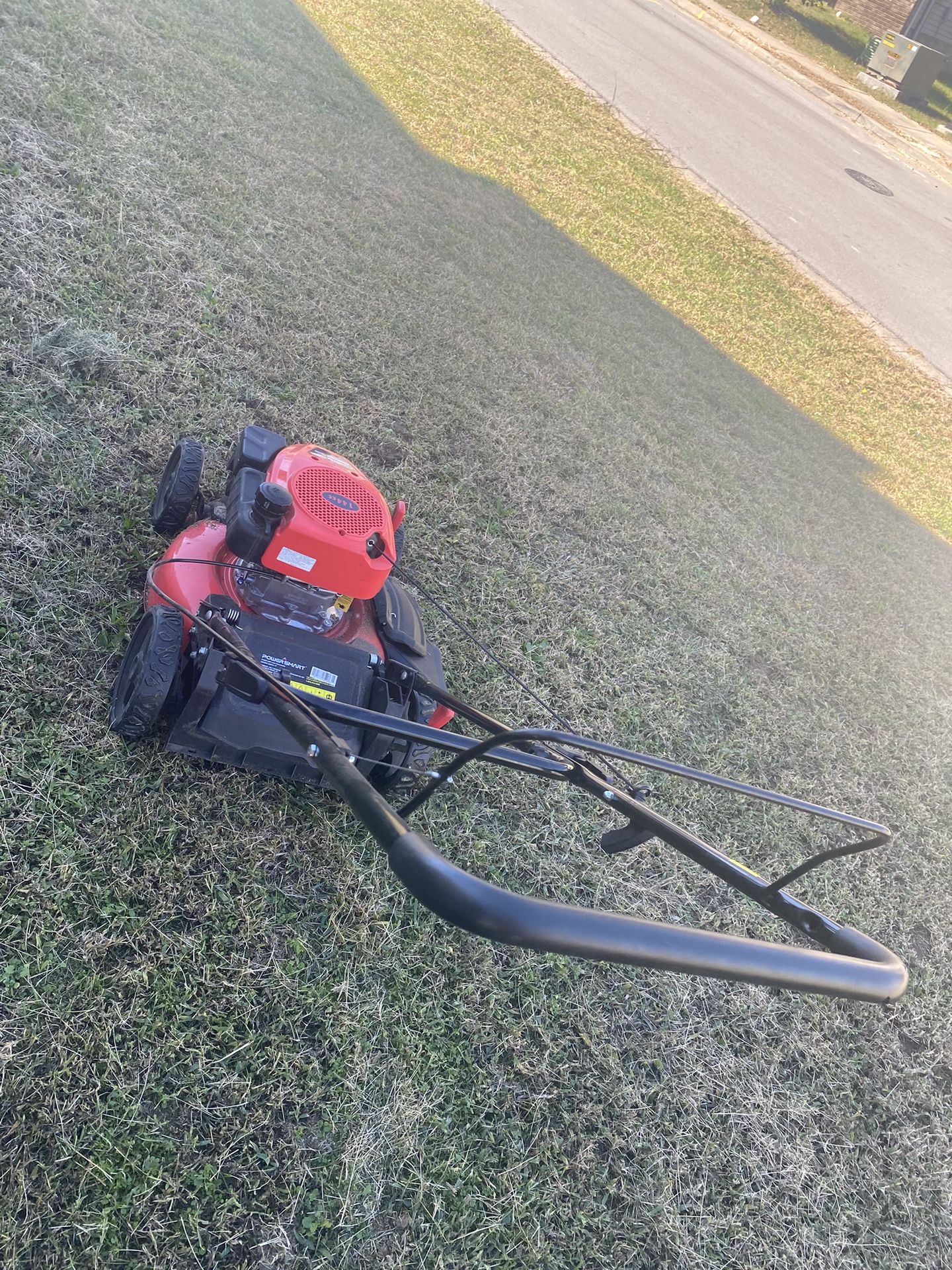 PowerSmart Push Gas Lawn Mower 17-inch 144cc Engine 3-in-1 with Bagger 6-Posi