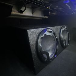 12inch Boss Audio Subwoofers w/ Rhino Box Planet Audio Amp