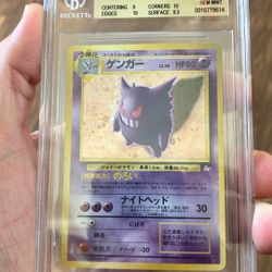Gengar Japanese Fossil BGS 9.5 Gem Mint Pokemon Card 
