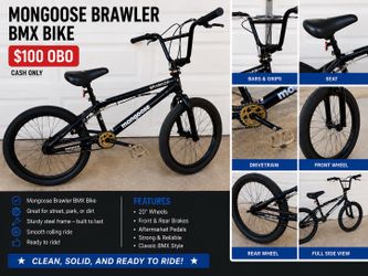 Mongoose Brawler BMX Bike