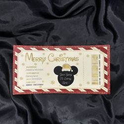 Custom Disney Ticket Surprise 