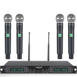 PHENYX PRO PTU-5000-4H | UHF Fixed Frequency Quad Wireless Microphone System *GREAT CONDITION