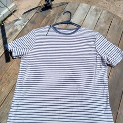 Goodwill Stripe Blue Shirt Size:M