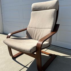 Brown Wooden Armchair 